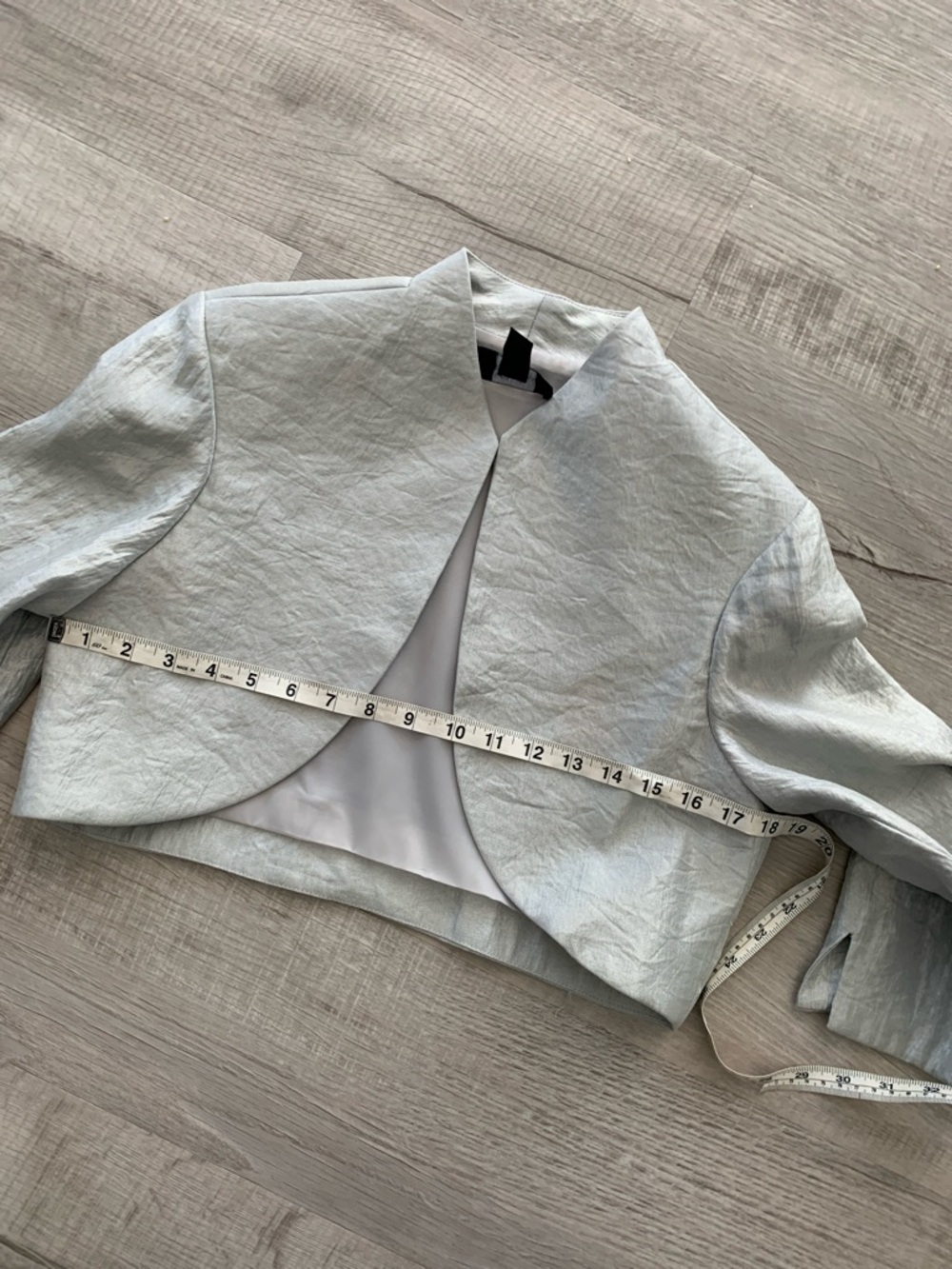 R&M Richards Light Gray Tiered Midi Dress with Cropped Jacket - Picture 7 of 16
